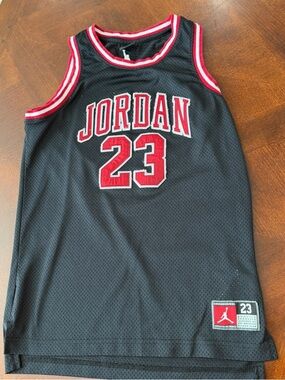 Jordan 23 Black Red Basketball Jersey